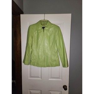 Colebrook Vintage Womens Pastel‎ Green Leather Jacket